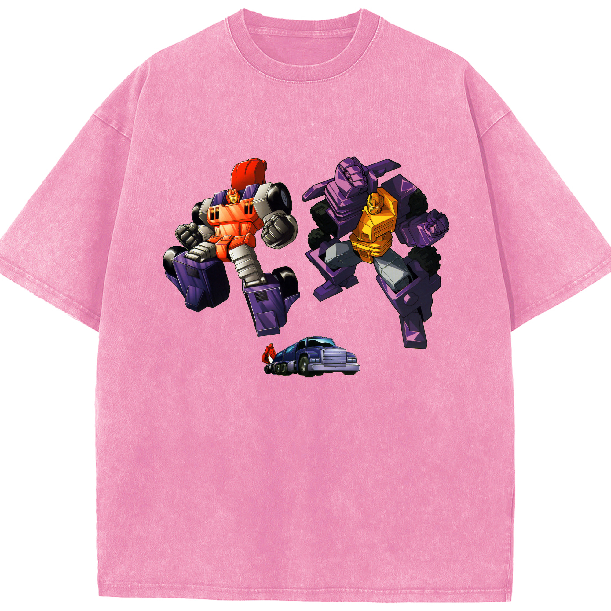 （画像用）  綿100% ヴィンテージ風 半袖Tシャツ（フロントプリント）